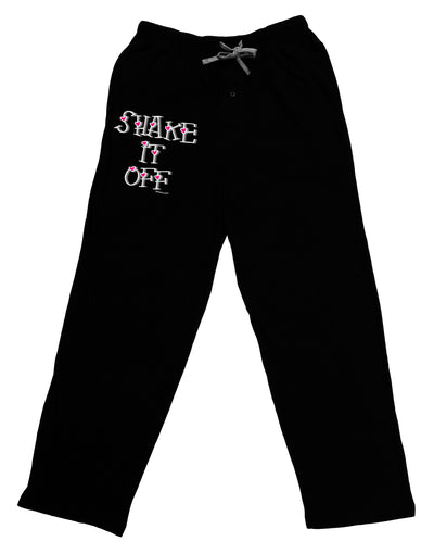 Shake It Off Text Cute with Hearts Adult Lounge Shorts - Red or Black by TooLoud-Lounge Shorts-TooLoud-Black-Small-Davson Sales