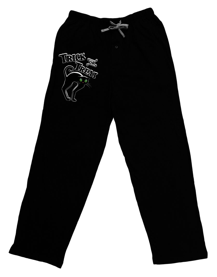 Trick or Treat Cute Black Cat Halloween Adult Lounge Pants - Black by TooLoud-TooLoud-Black-Small-Davson Sales