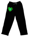 Water Droplet Heart Green Adult Lounge Pants - Black by TooLoud-Lounge Pants-TooLoud-Black-Small-Davson Sales