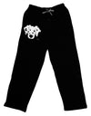 Cute Dalmatian Dog Adult Lounge Pants - Black by TooLoud-Lounge Pants-TooLoud-Black-Small-Davson Sales