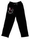 Cute Bunny Face Adult Lounge Pants - Black-Lounge Pants-TooLoud-Black-Small-Davson Sales