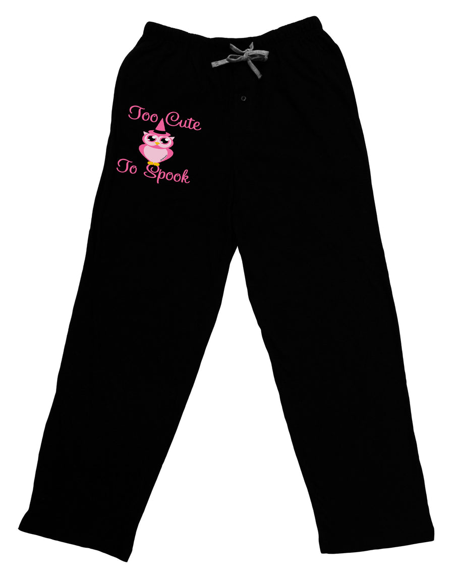 Owl Too Cute Pink Adult Lounge Pants-Lounge Pants-TooLoud-Black-Small-Davson Sales