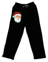 Cute Santa Claus Face Faux Applique Adult Lounge Pants - Black by TooLoud-TooLoud-Black-Small-Davson Sales