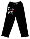 Texas Love Distressed Design Adult Lounge Shorts - Red or Black by TooLoud-Lounge Shorts-TooLoud-Black-Small-Davson Sales