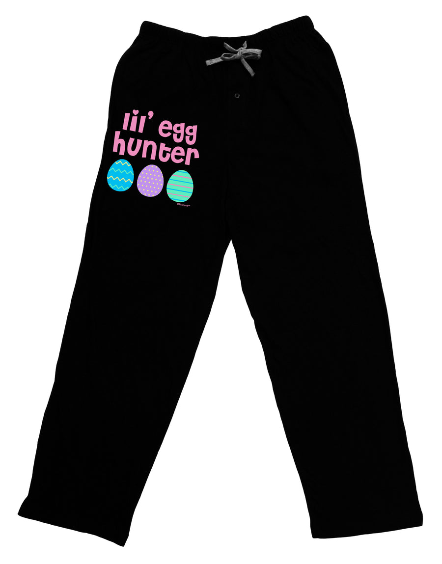 Lil' Egg Hunter - Easter - Pink Adult Lounge Pants - Black by TooLoud-Lounge Pants-TooLoud-Black-Small-Davson Sales