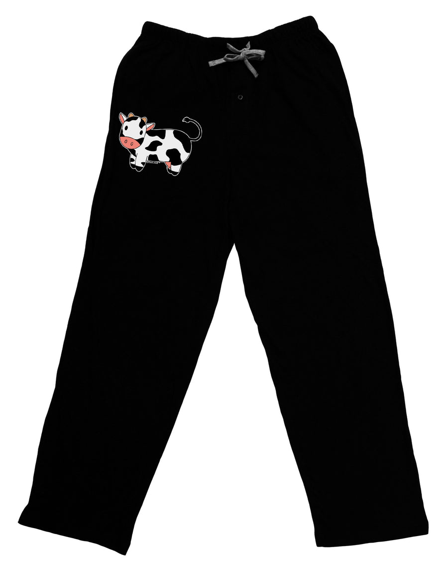 Cute Cow Adult Lounge Pants-Lounge Pants-TooLoud-Black-Small-Davson Sales