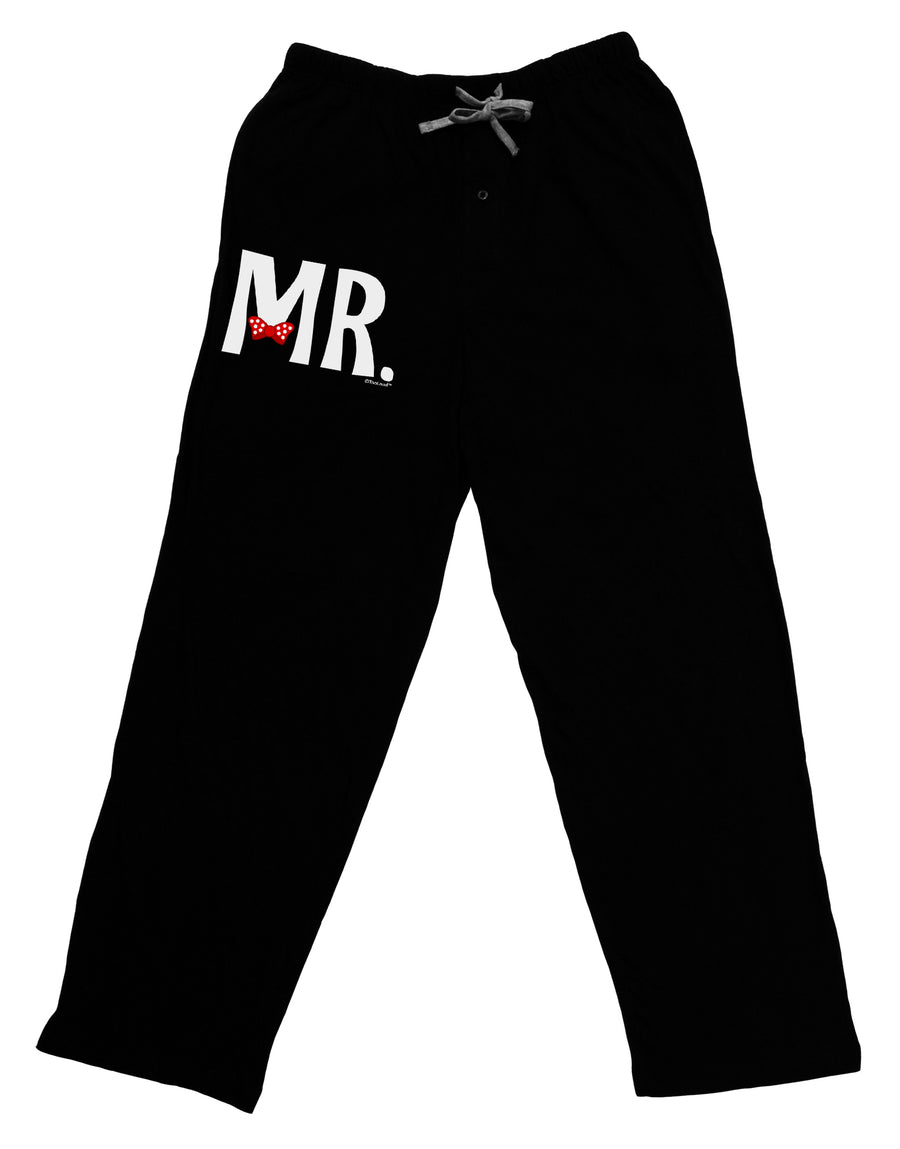 Matching Mr and Mrs Design - Mr Bow Tie Adult Lounge Pants - Black by TooLoud