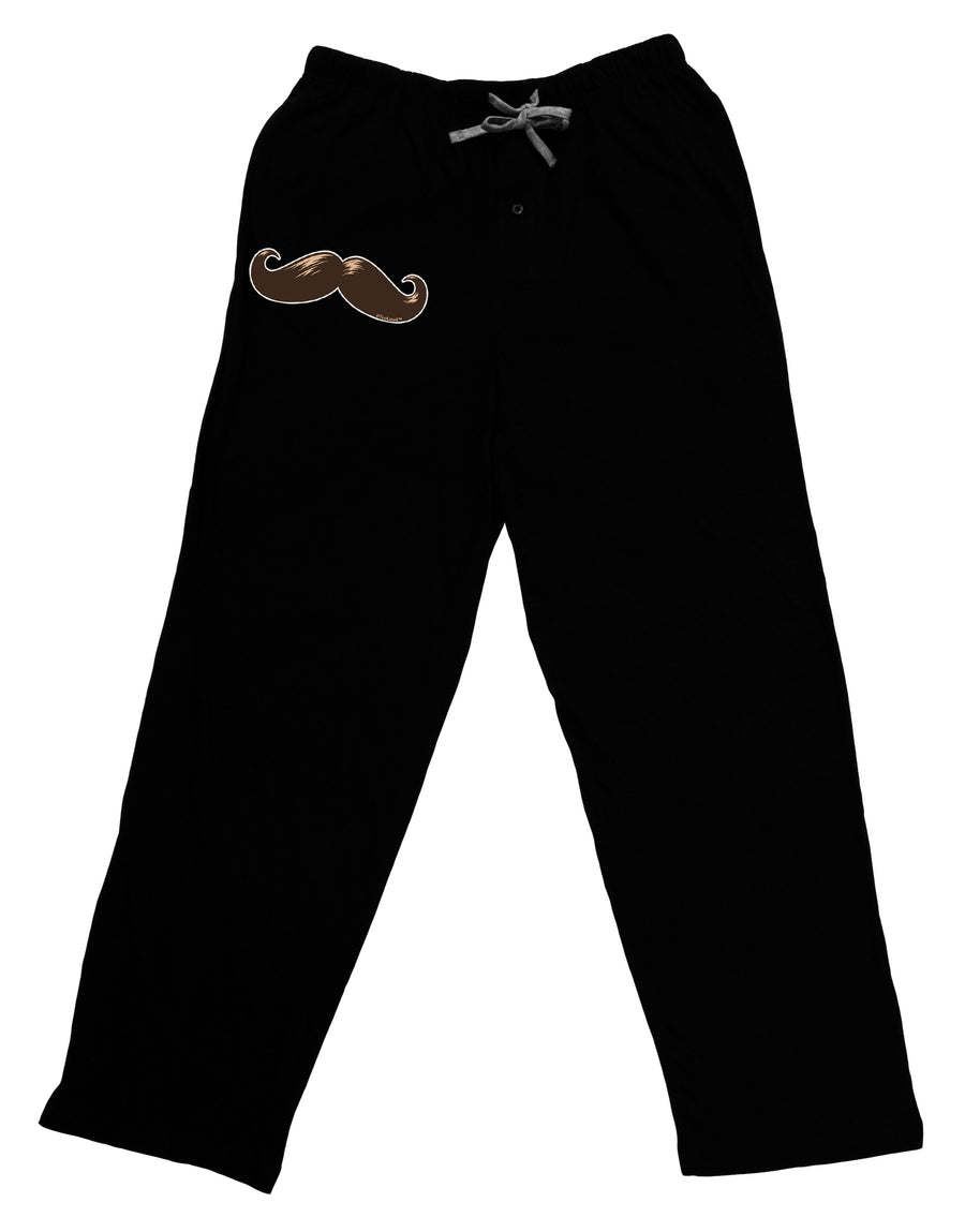 Big Brown Mustache Adult Lounge Pants - Black-Lounge Pants-TooLoud-Black-Small-Davson Sales