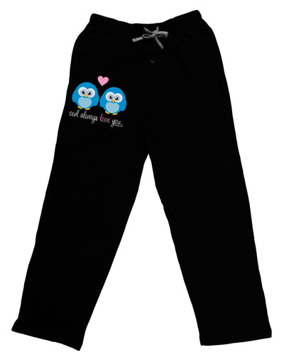 Owl Always Love You - Blue Owls Adult Lounge Shorts - Red or Black by TooLoud-Lounge Shorts-TooLoud-Black-Small-Davson Sales