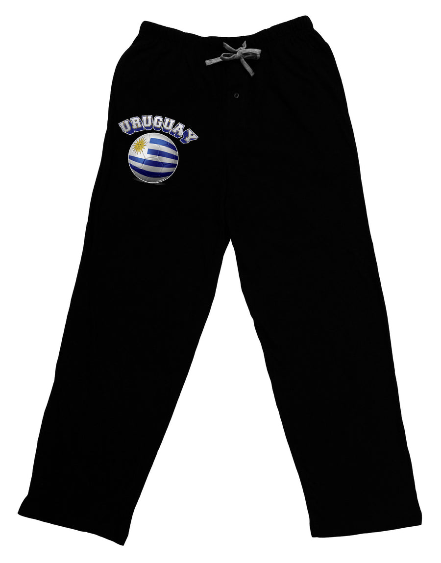 Soccer Ball Flag - Uruguay Adult Lounge Pants-Lounge Pants-TooLoud-Black-Small-Davson Sales