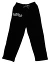 Big Gray Mustache Adult Lounge Pants - Black-Lounge Pants-TooLoud-Black-Small-Davson Sales