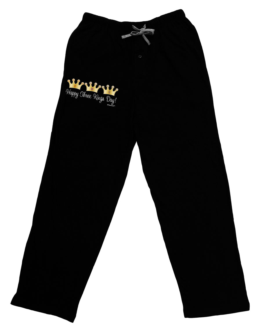 Happy Three Kings Day - 3 Crowns Adult Lounge Shorts - Red or Black by TooLoud-Lounge Shorts-TooLoud-Black-Small-Davson Sales