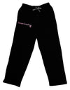 Stronger Everyday Breast Cancer Awareness Ribbon Adult Lounge Pants - Black
