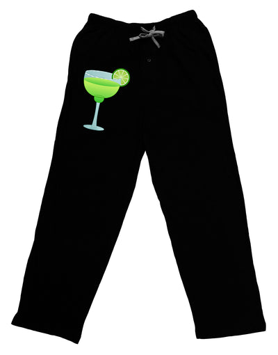 Green Margarita with Lime - Cinco de Mayo Adult Lounge Shorts - Red or Black by TooLoud-Lounge Shorts-TooLoud-Black-Small-Davson Sales