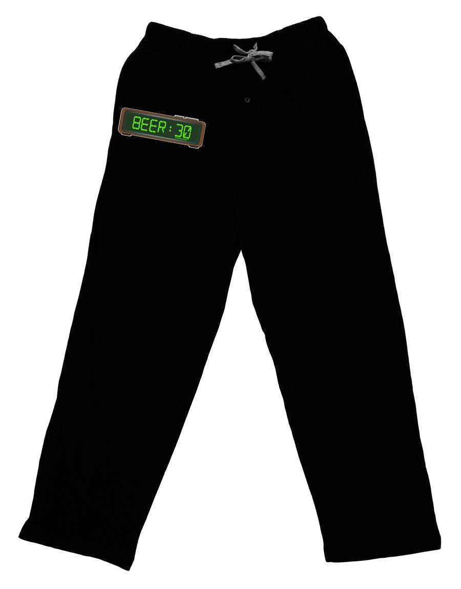 Beer 30 - Digital Clock Adult Lounge Pants - Black by TooLoud-Wall Clock-TooLoud-Black-Small-Davson Sales