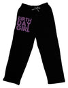 Birthday Girl - Pink and Purple Dots Adult Lounge Pants - Black by TooLoud-Lounge Pants-TooLoud-Black-Small-Davson Sales