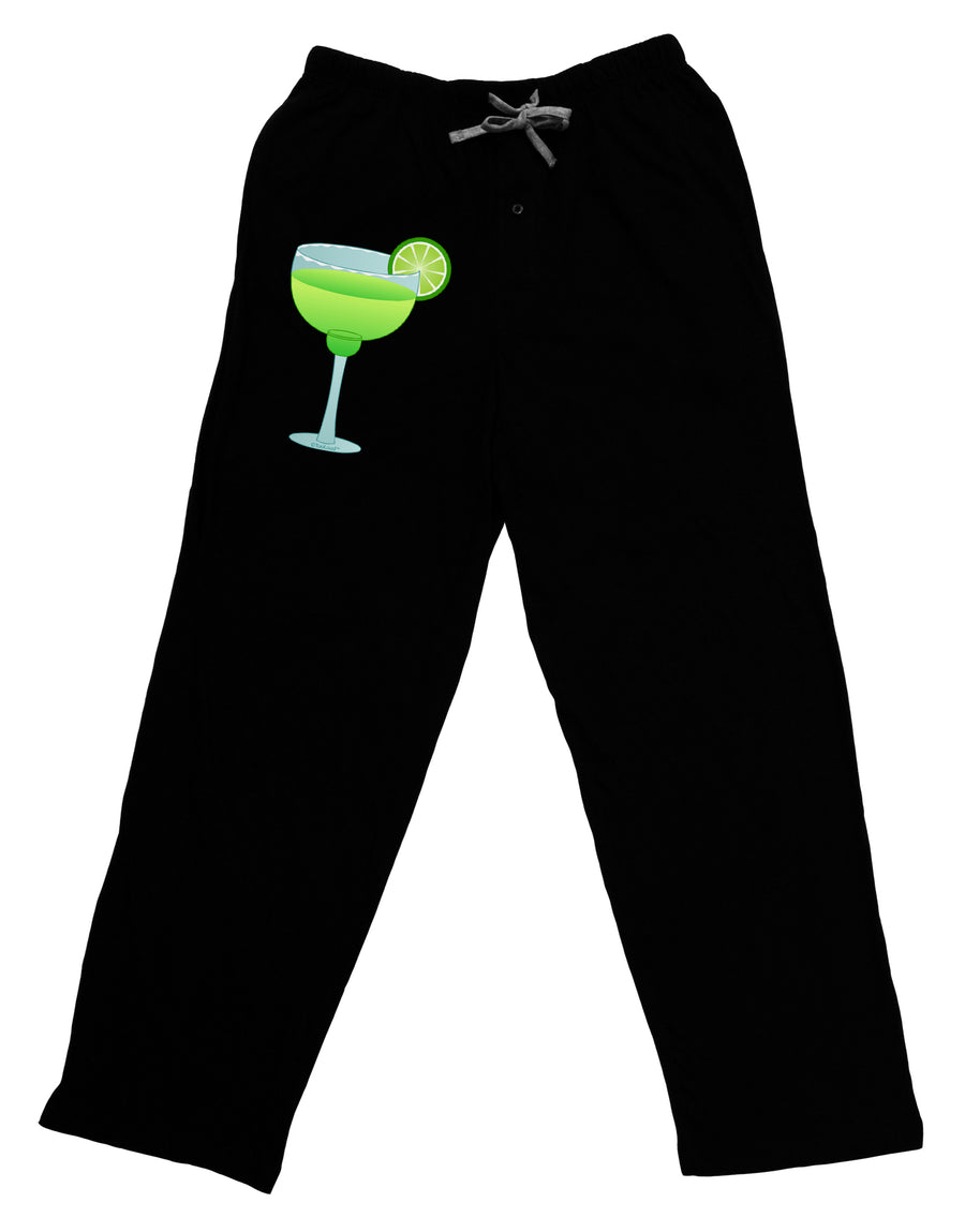 Green Margarita with Lime - Cinco de Mayo Adult Lounge Pants - Black by TooLoud-Lounge Pants-TooLoud-Black-Small-Davson Sales