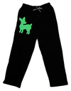 Cute Red and Green Rudolph - Christmas Adult Lounge Pants - Black by TooLoud-Lounge Pants-TooLoud-Black-Small-Davson Sales