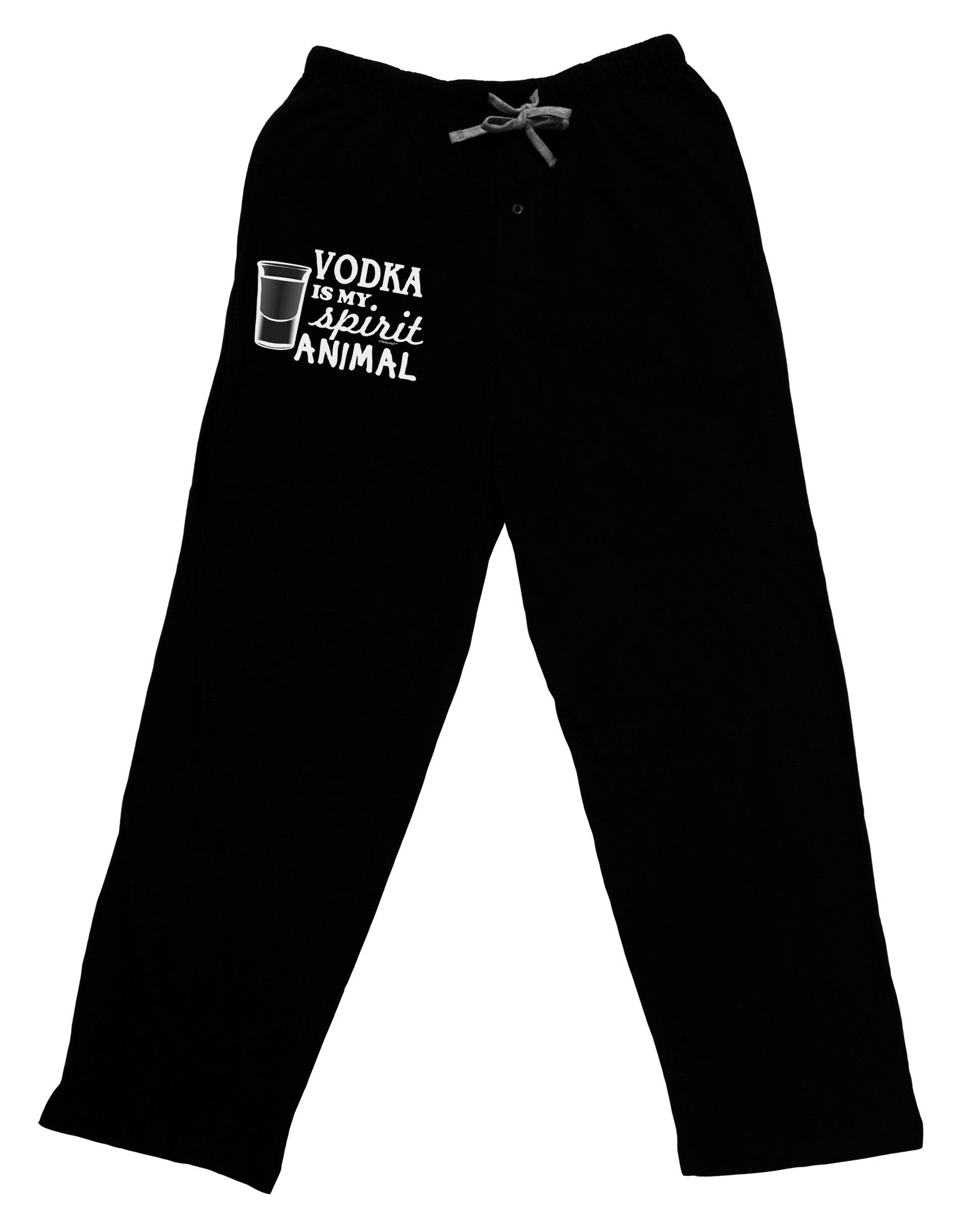 Vodka Is My Spirit Animal Adult Lounge Pants-Lounge Pants-TooLoud-Black-Small-Davson Sales