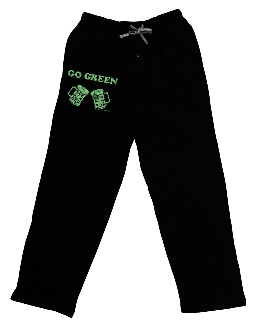 Go Green - St. Patrick's Day Green Beer Adult Lounge Pants - Black by TooLoud-Lounge Pants-TooLoud-Black-Small-Davson Sales