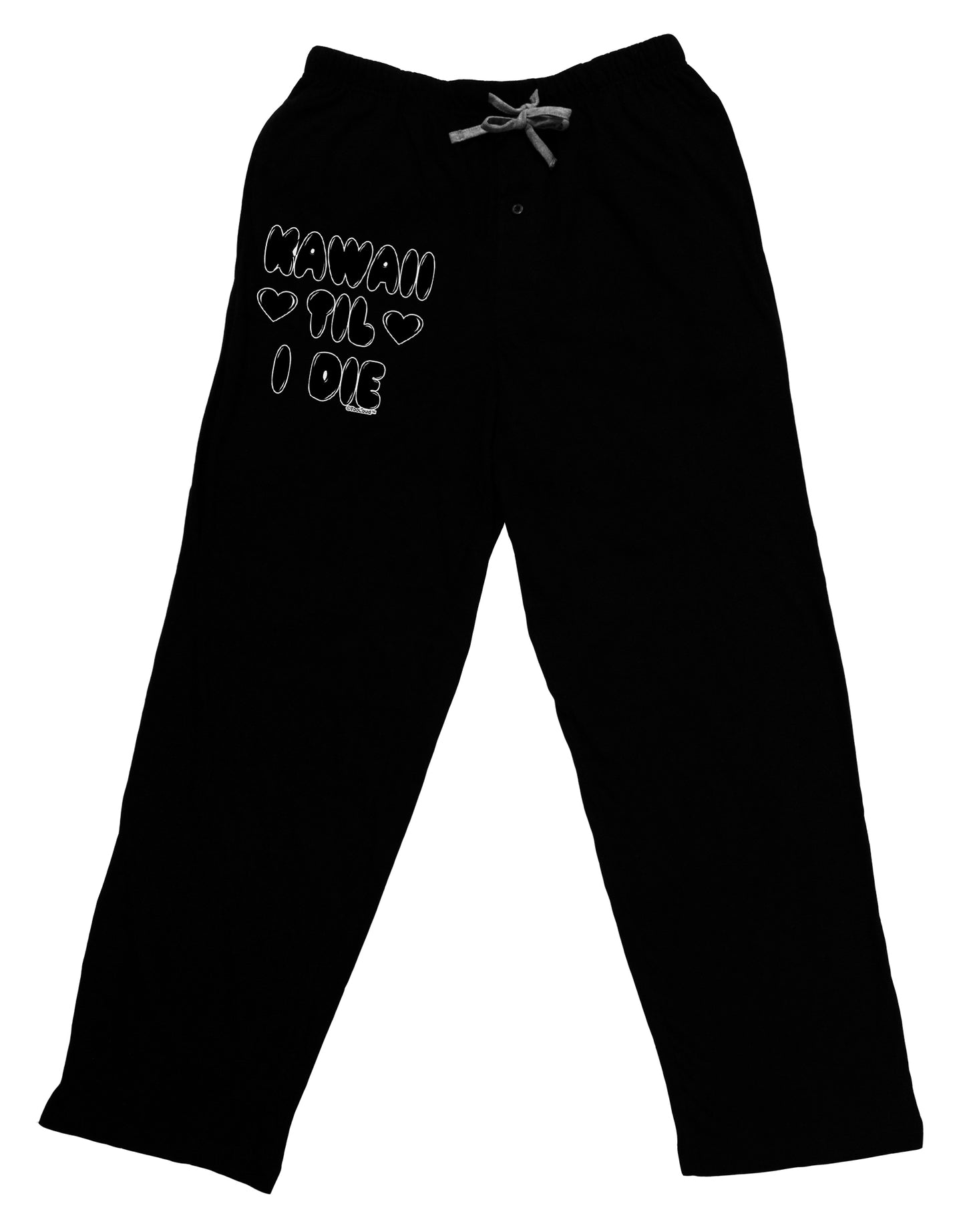Kawaii Til I Die - Design Adult Lounge Pants - Black by TooLoud-Lounge Pants-TooLoud-Black-Small-Davson Sales