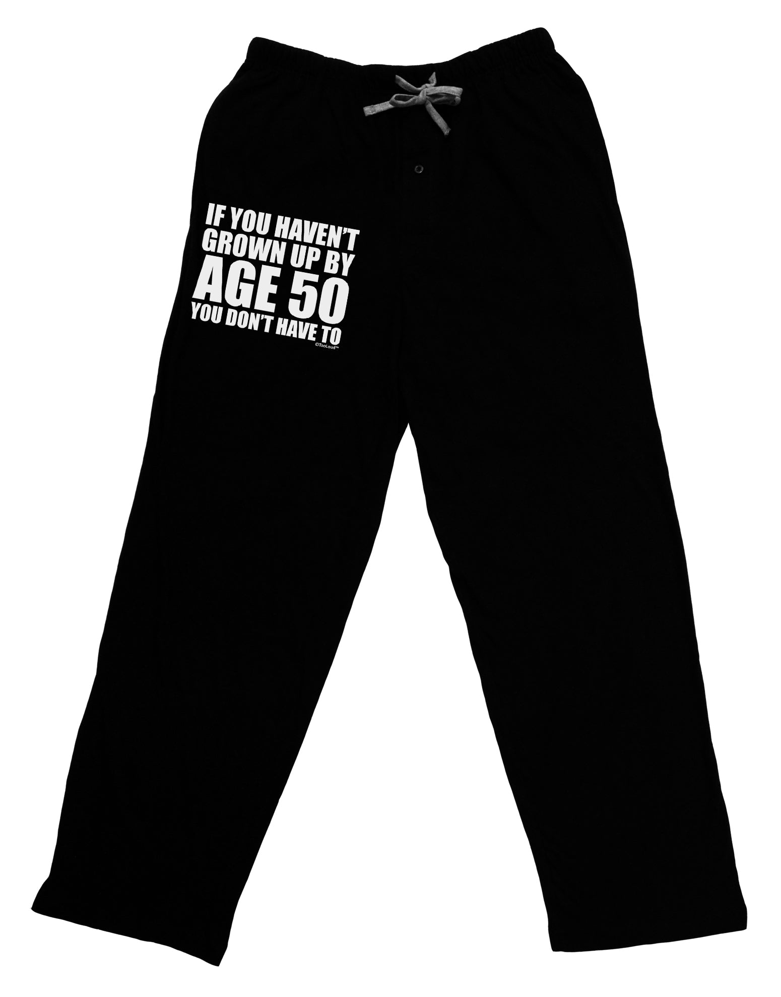 If You Haven't Grown Up By Age 50 Adult Lounge Shorts - Red or Black by TooLoud-Lounge Shorts-TooLoud-Black-Small-Davson Sales