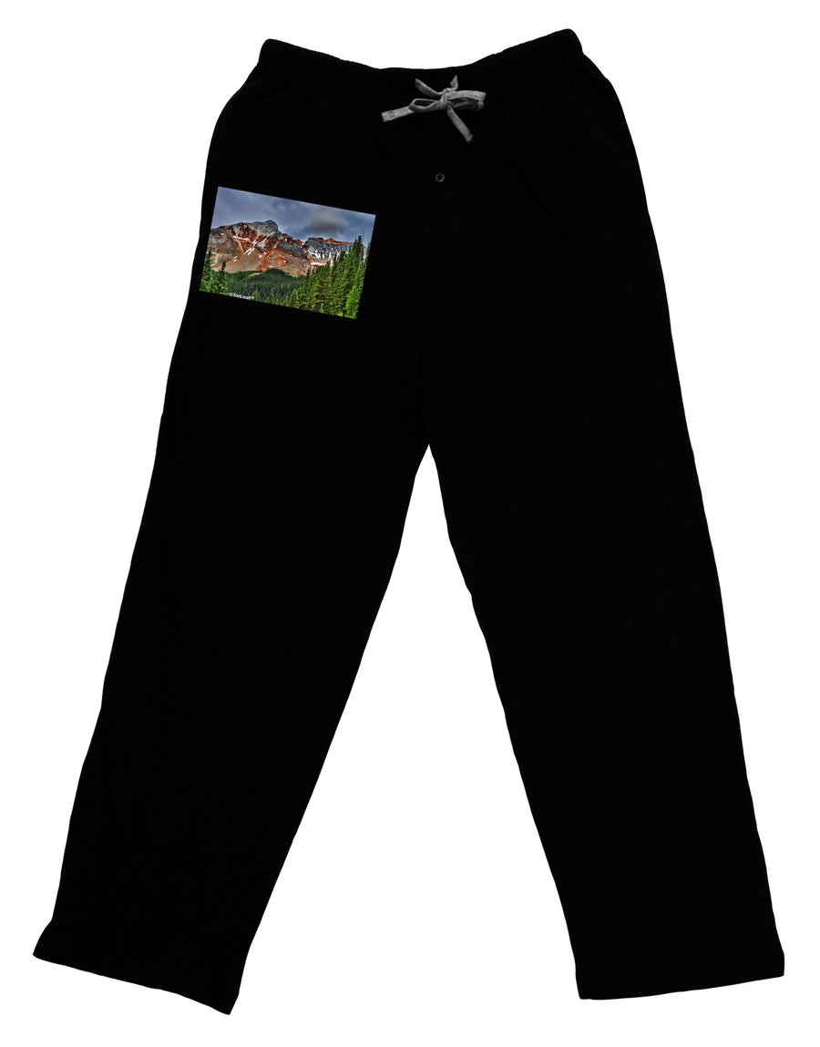 Colorado Mountains Forrest Adult Lounge Pants-Lounge Pants-TooLoud-Black-Small-Davson Sales