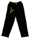 TooLoud Wizard Tie Yellow and Black Adult Lounge Pants-Lounge Pants-TooLoud-Black-Small-Davson Sales