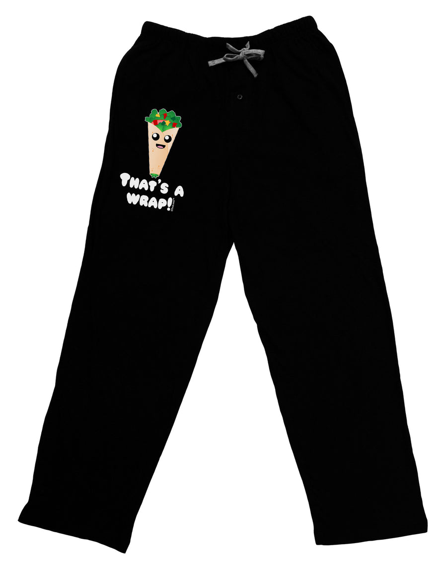 Thats A Wrap Cute Wrap Adult Lounge Pants-Lounge Pants-TooLoud-Black-Small-Davson Sales