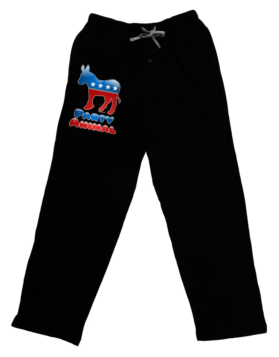 Democrat Party Animal Adult Lounge Pants-Lounge Pants-TooLoud-Black-Small-Davson Sales