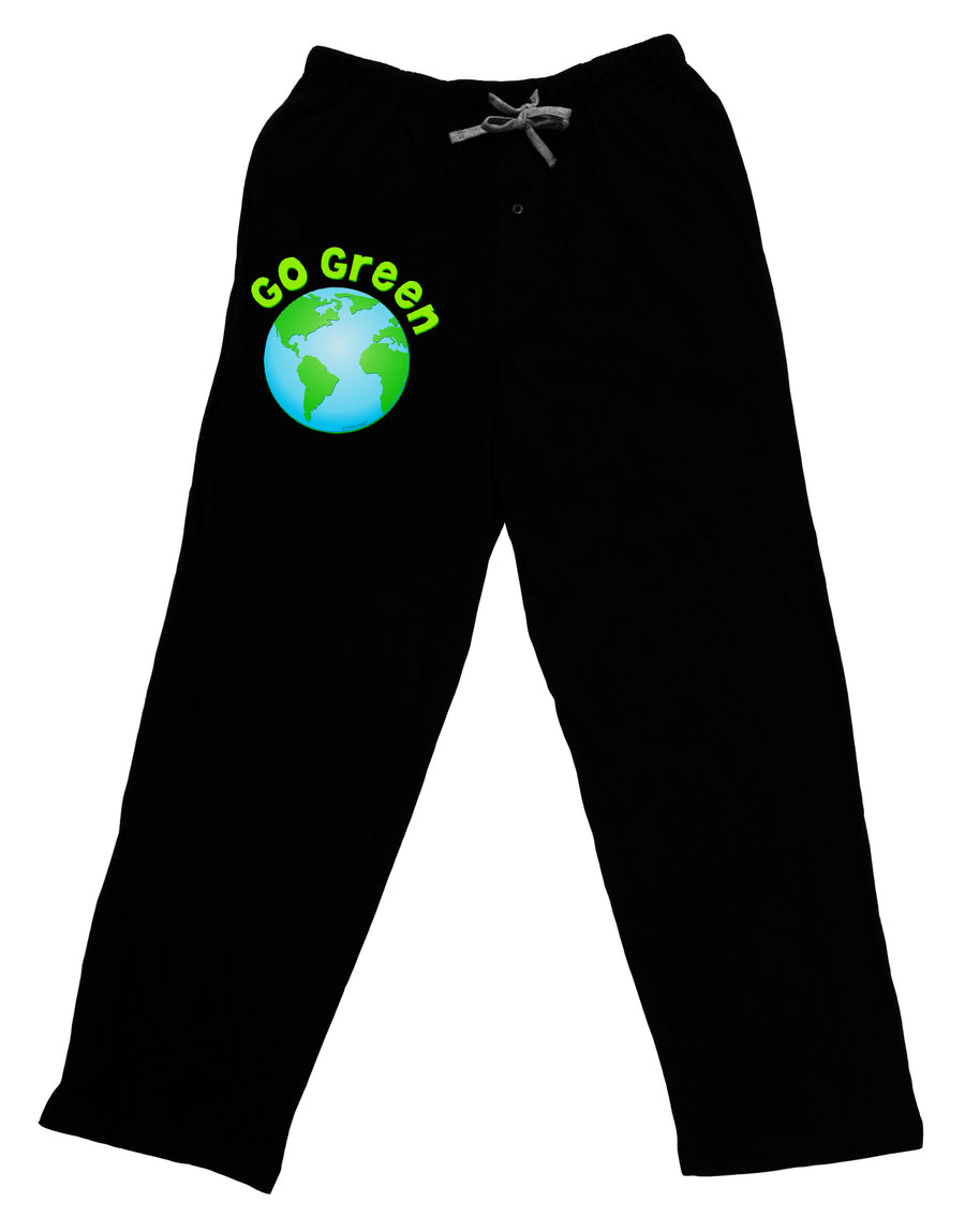 Go Green - Planet Earth Adult Lounge Pants by TooLoud-Lounge Pants-TooLoud-Black-Small-Davson Sales