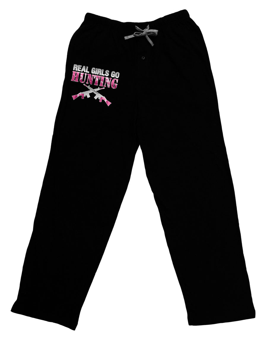 Real Girls Go Hunting Adult Lounge Pants-Lounge Pants-TooLoud-Black-Small-Davson Sales