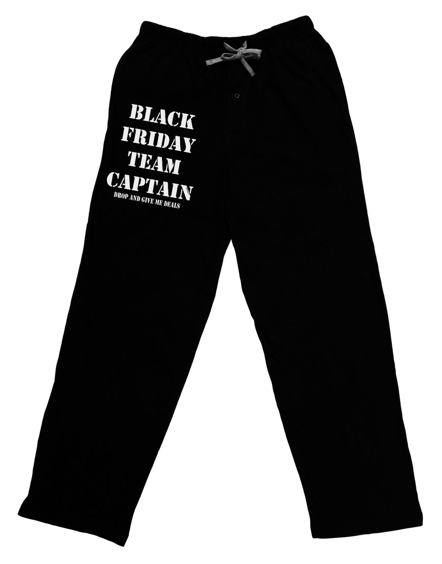 Black Friday Team Captain - Drop and Give Me Deals Adult Lounge Pants - Black-Lounge Pants-TooLoud-Black-Small-Davson Sales