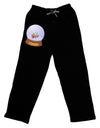 Little Gingerbread House Snow Globe Adult Lounge Pants - Black by TooLoud-Lounge Pants-TooLoud-Black-Small-Davson Sales