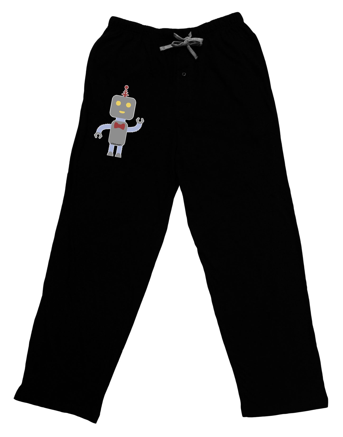 Cute Robot Male Adult Lounge Pants-Lounge Pants-TooLoud-Black-Small-Davson Sales