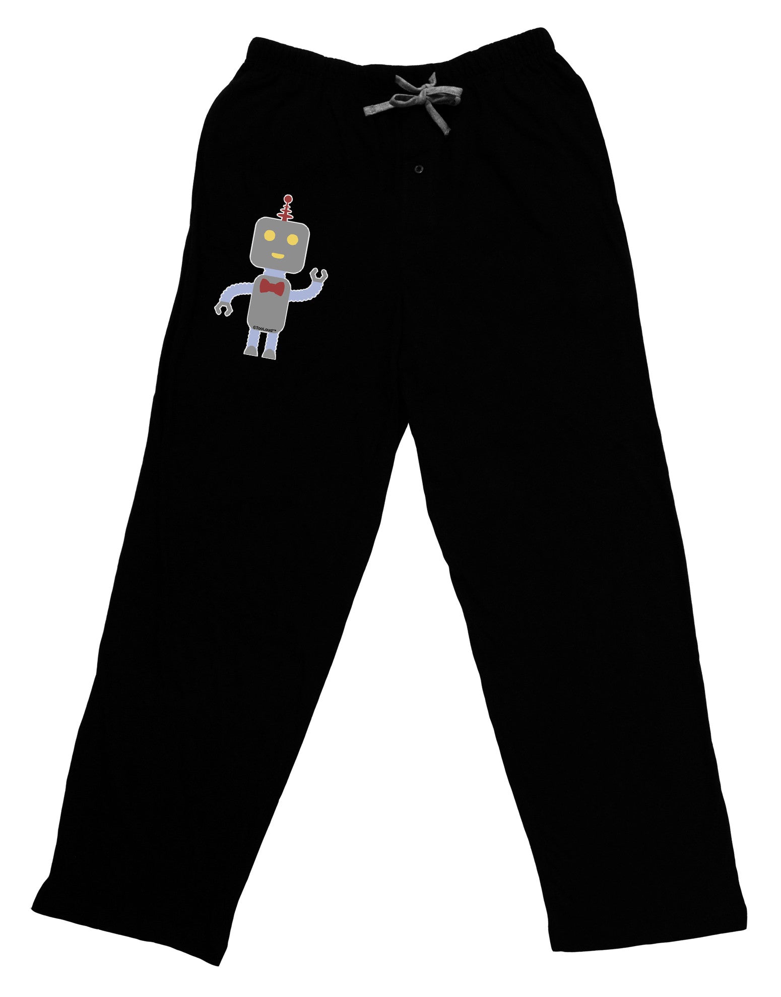 Cute Robot Male Adult Lounge Pants-Lounge Pants-TooLoud-Black-Small-Davson Sales