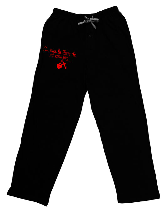 Tu Eres La Llave De Mi Corazon Adult Lounge Pants - Black by TooLoud-Lounge Pants-TooLoud-Black-Small-Davson Sales