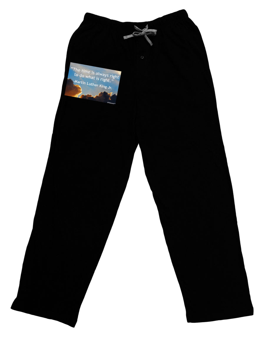 The Time Is Always Right Adult Lounge Pants-Lounge Pants-TooLoud-Black-Small-Davson Sales