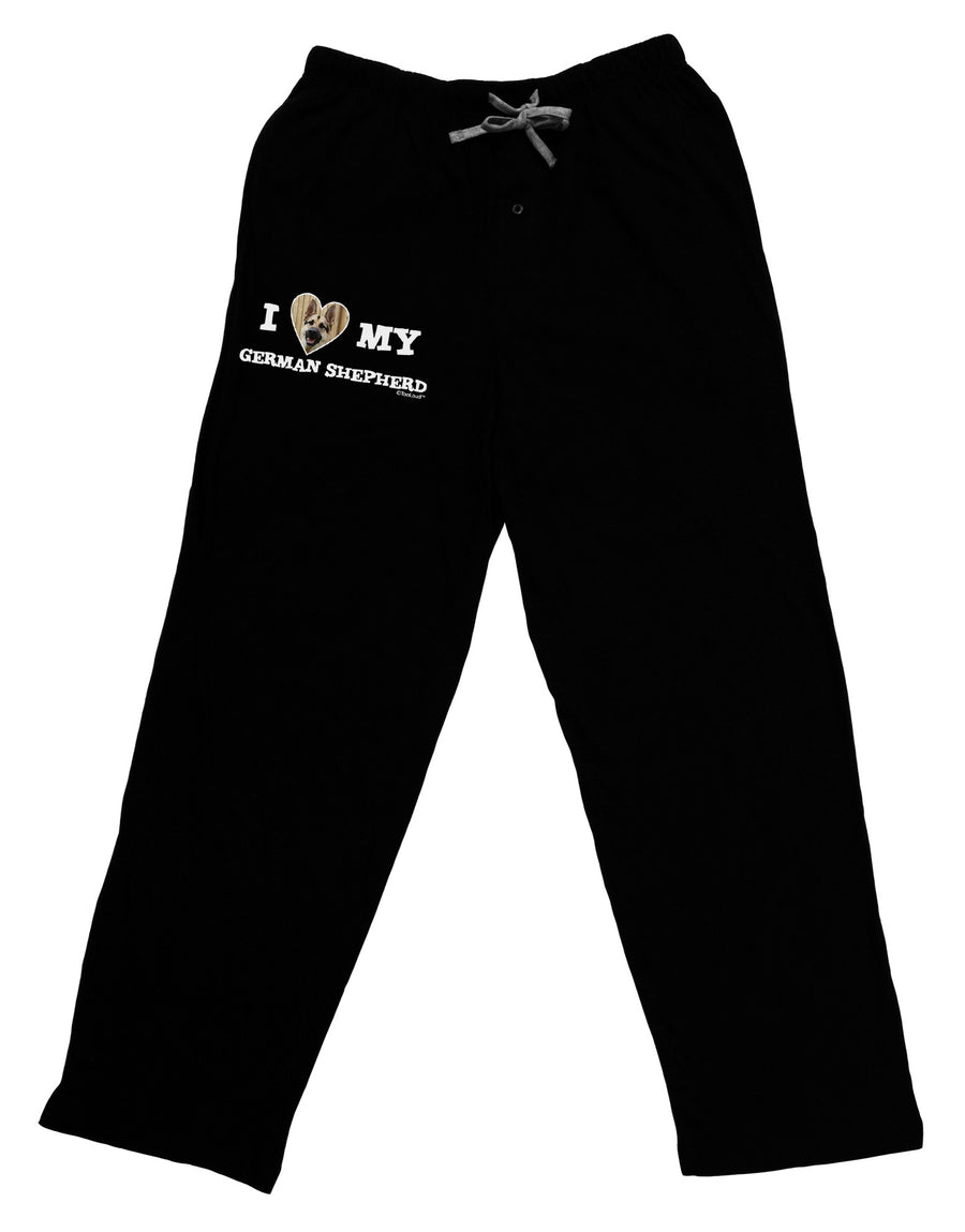 I Heart My German Shepherd Adult Lounge Pants - Black-Lounge Pants-TooLoud-Black-Small-Davson Sales
