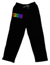 Proud American Rainbow Text Adult Lounge Shorts by TooLoud-Lounge Shorts-TooLoud-Black-Small-Davson Sales