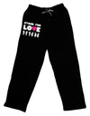 Stand For Love Pink Heart Adult Lounge Pants-Lounge Pants-TooLoud-Black-Small-Davson Sales