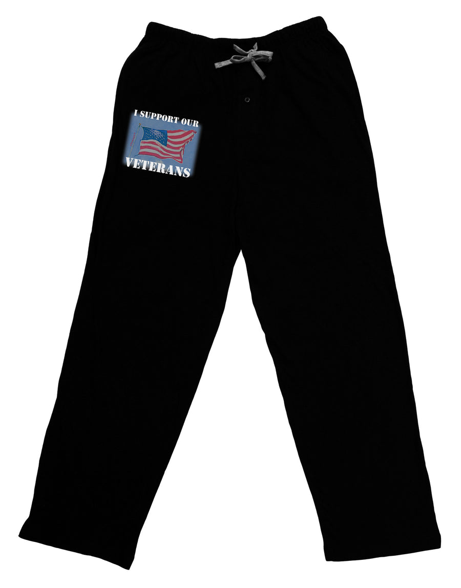 Support Our Veterans Relaxed Adult Lounge Pants-Lounge Pants-TooLoud-Black-Small-Davson Sales