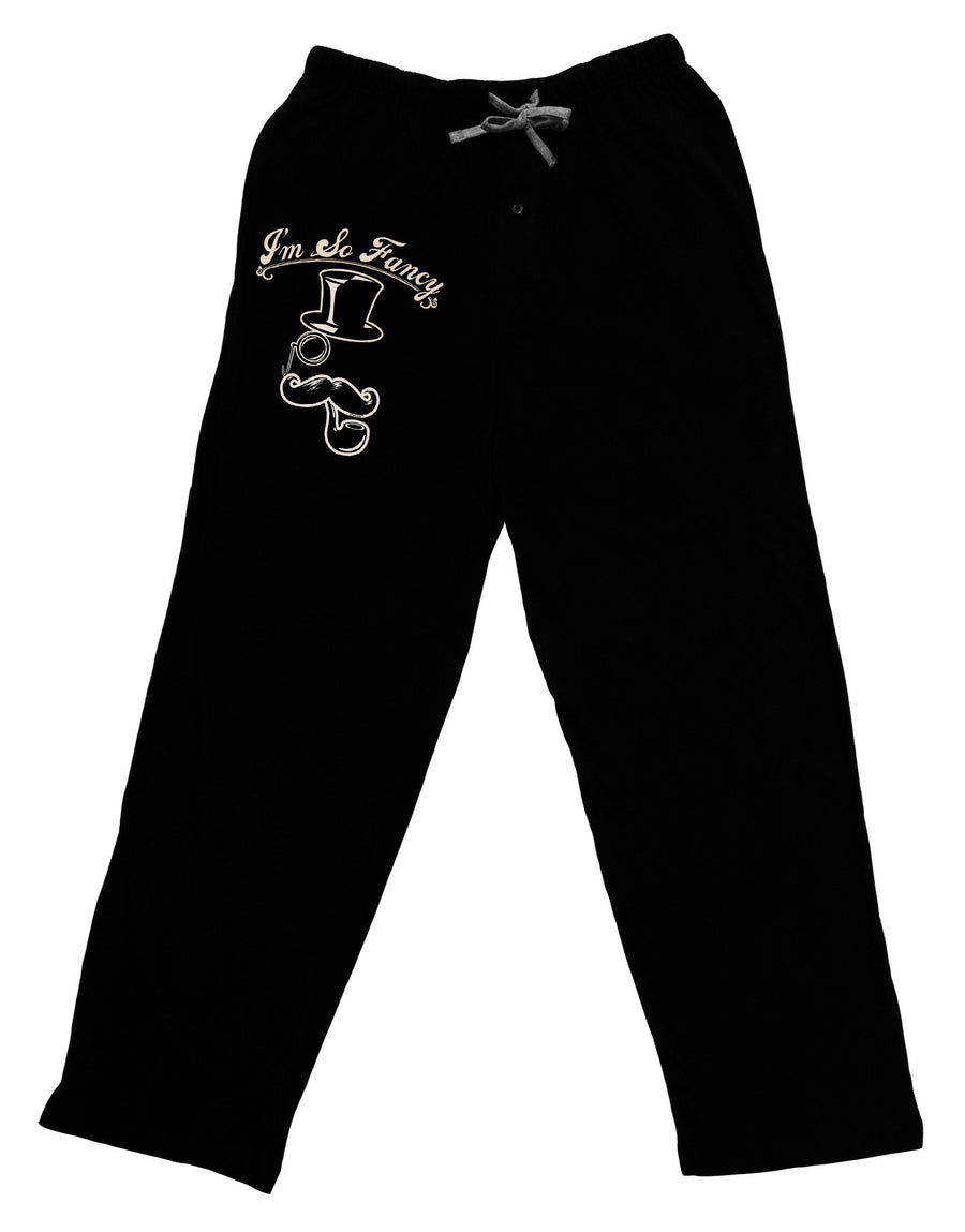 I'm So Fancy - Classy Mustache Adult Lounge Pants - Black-Lounge Pants-TooLoud-Black-Small-Davson Sales