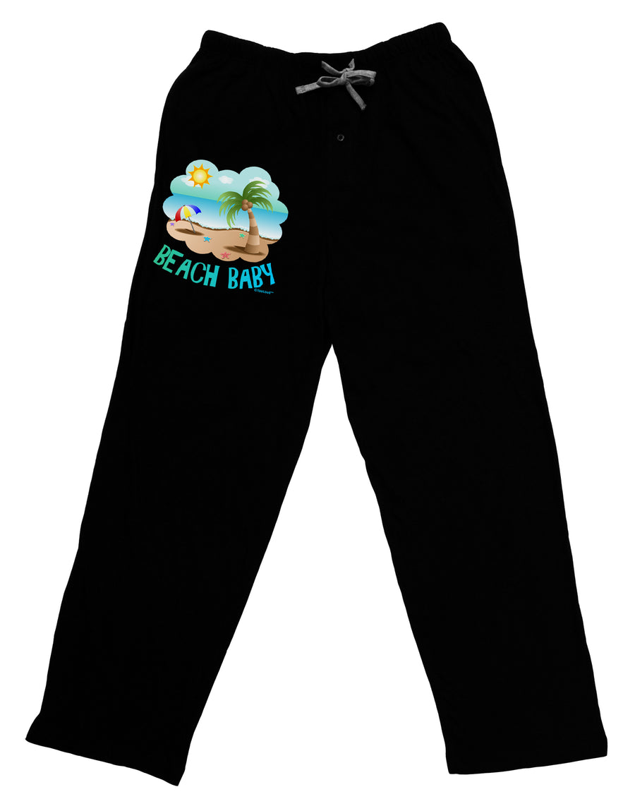 Fun Summer Beach Scene - Beach Baby Adult Lounge Pants by TooLoud-Lounge Pants-TooLoud-Black-Small-Davson Sales