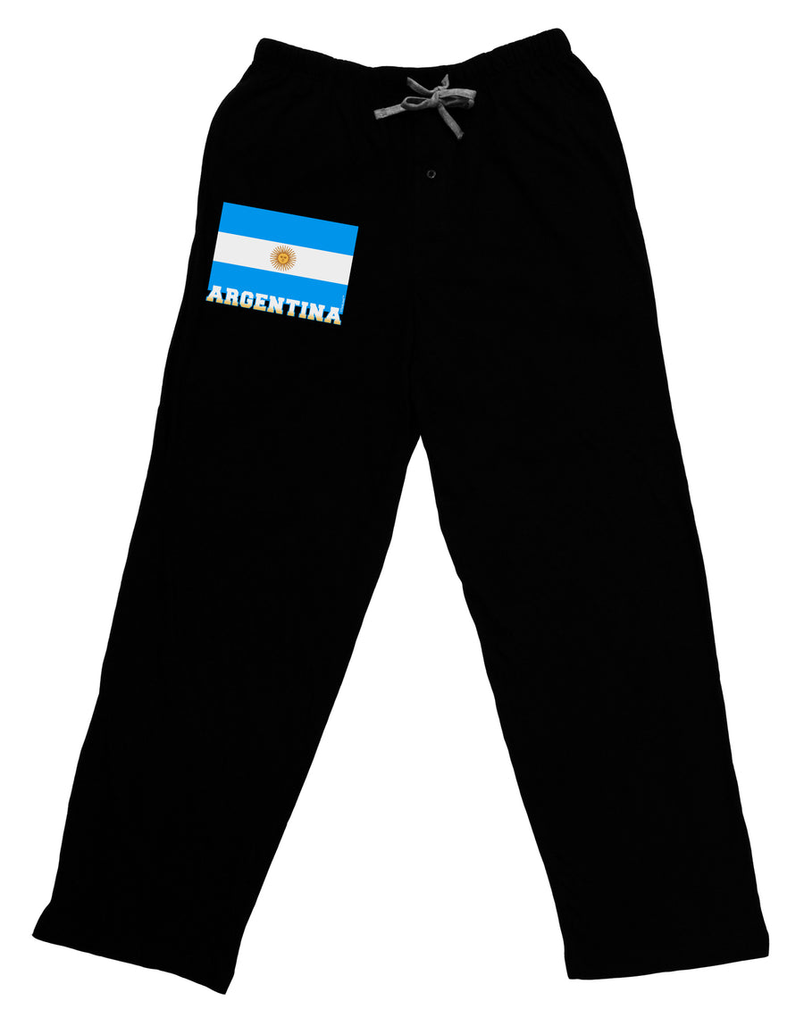 Argentina Flag Adult Lounge Pants-Lounge Pants-TooLoud-Black-Small-Davson Sales