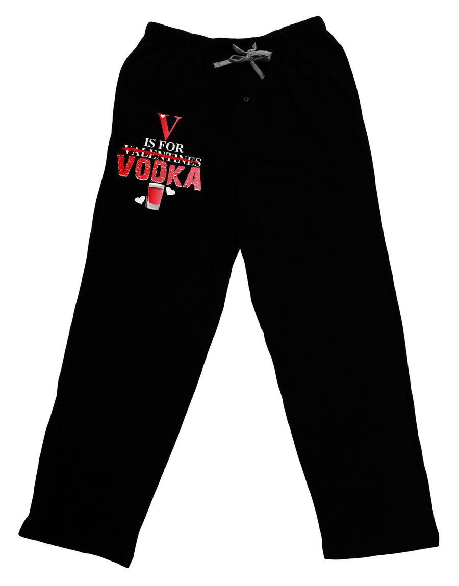 V Is For Vodka Adult Lounge Pants-Lounge Pants-TooLoud-Black-Small-Davson Sales