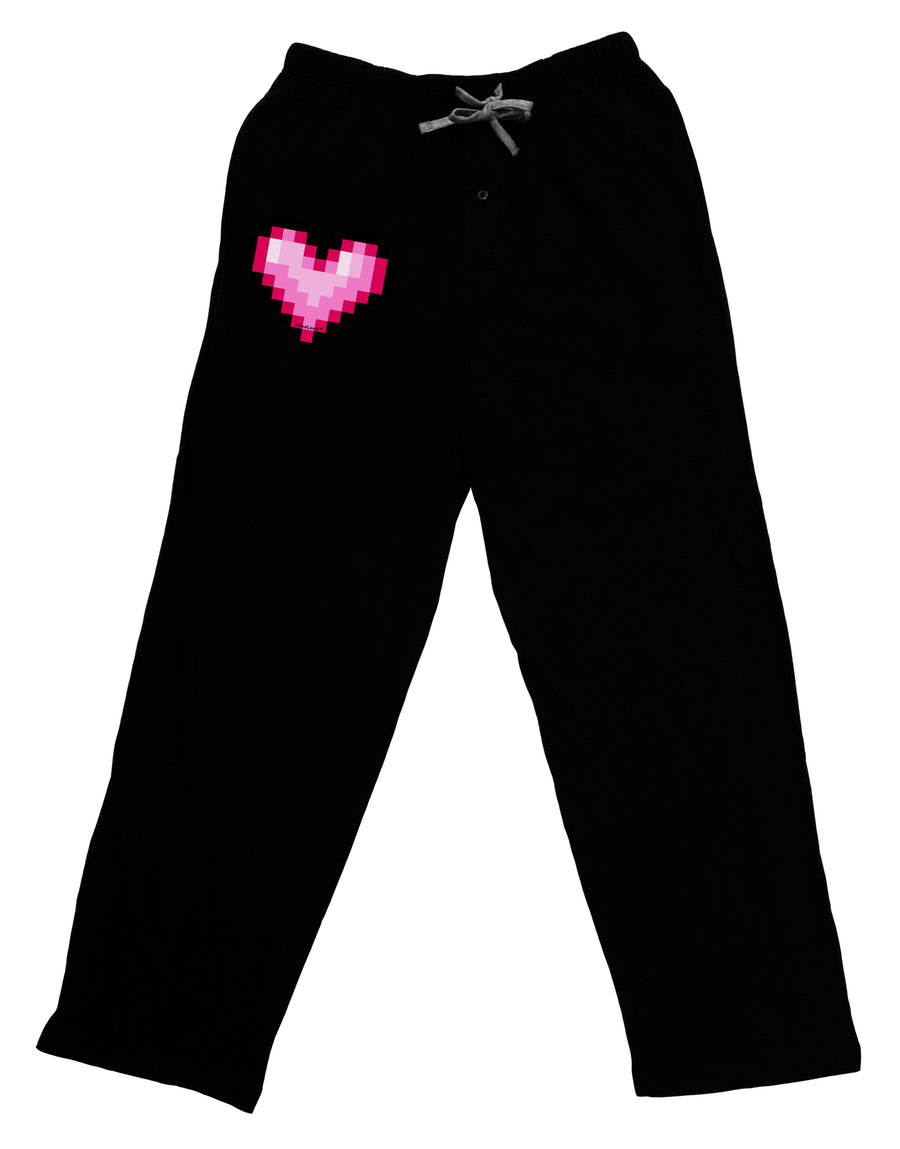 Pixel Heart Design B - Valentine's Day Adult Lounge Pants - Black by TooLoud-Lounge Pants-TooLoud-Black-Small-Davson Sales