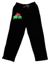 holly Christmas Design Adult Lounge Pants - Black-Lounge Pants-TooLoud-Black-Small-Davson Sales