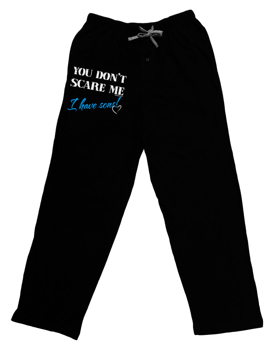 You Don't Scare Me - I Have Sons Adult Lounge Shorts by TooLoud-Lounge Shorts-TooLoud-Black-Small-Davson Sales