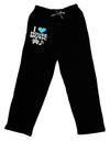 I Love House Blue Relaxed Adult Lounge Pants-Lounge Pants-TooLoud-Black-Small-Davson Sales